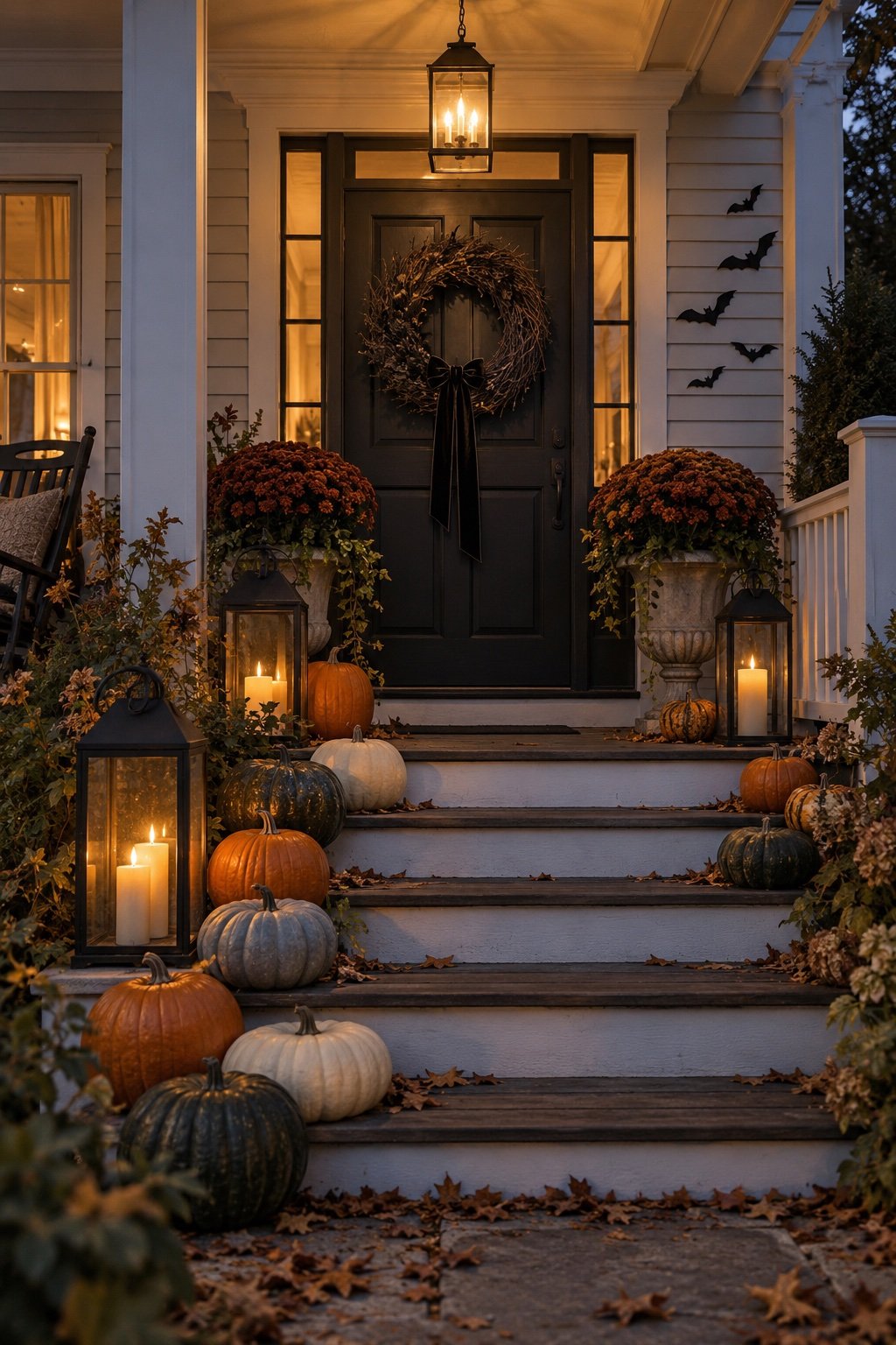 Halloween Front Porch Ideas, Built in Five Layers