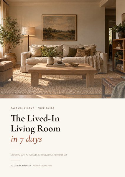 The Lived-In Living Room in 7 Days guide cover